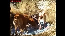 Short Dress girl Fucking Dog