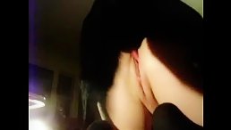 Black dog drill woman's pussy deep