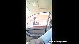 Cumshot While Asking For Directions