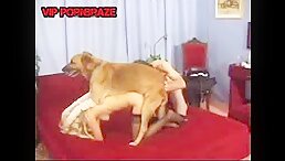 Crazy Blonde Ass up for Golden Dog Fucking