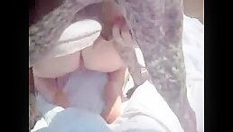 Sex with dog outside
