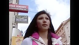Euro young girl fucking strange man in car